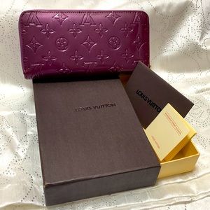 New purple Louis Vuitton wallet.